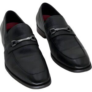 Stacy Adams Kaylor Bit Leather Loafer Slip-On Black Dress Shoe Size 12